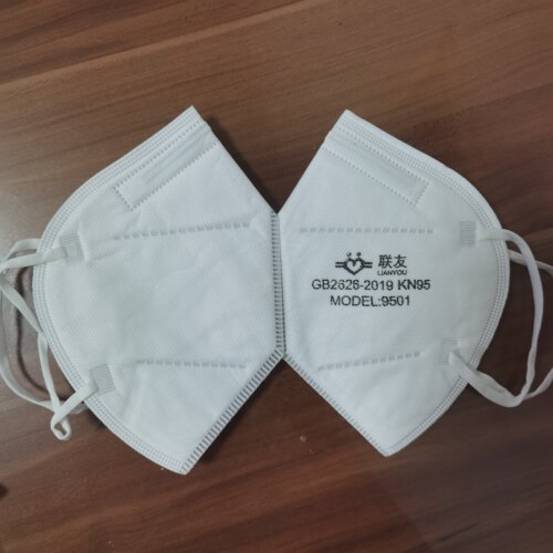 联友kn95防尘防雾霾双熔喷防花粉飞沫立体透气9501耳带式防护口罩