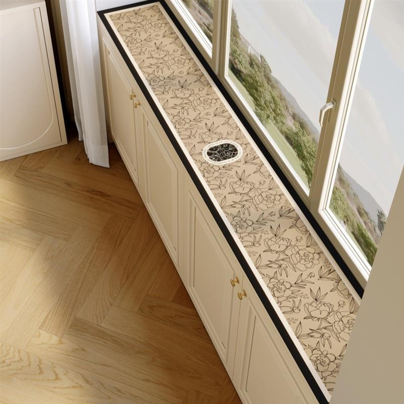 窗沿边垫轻奢高级感法式四季通用防水窗台极窄防尘遮丑长条形垫