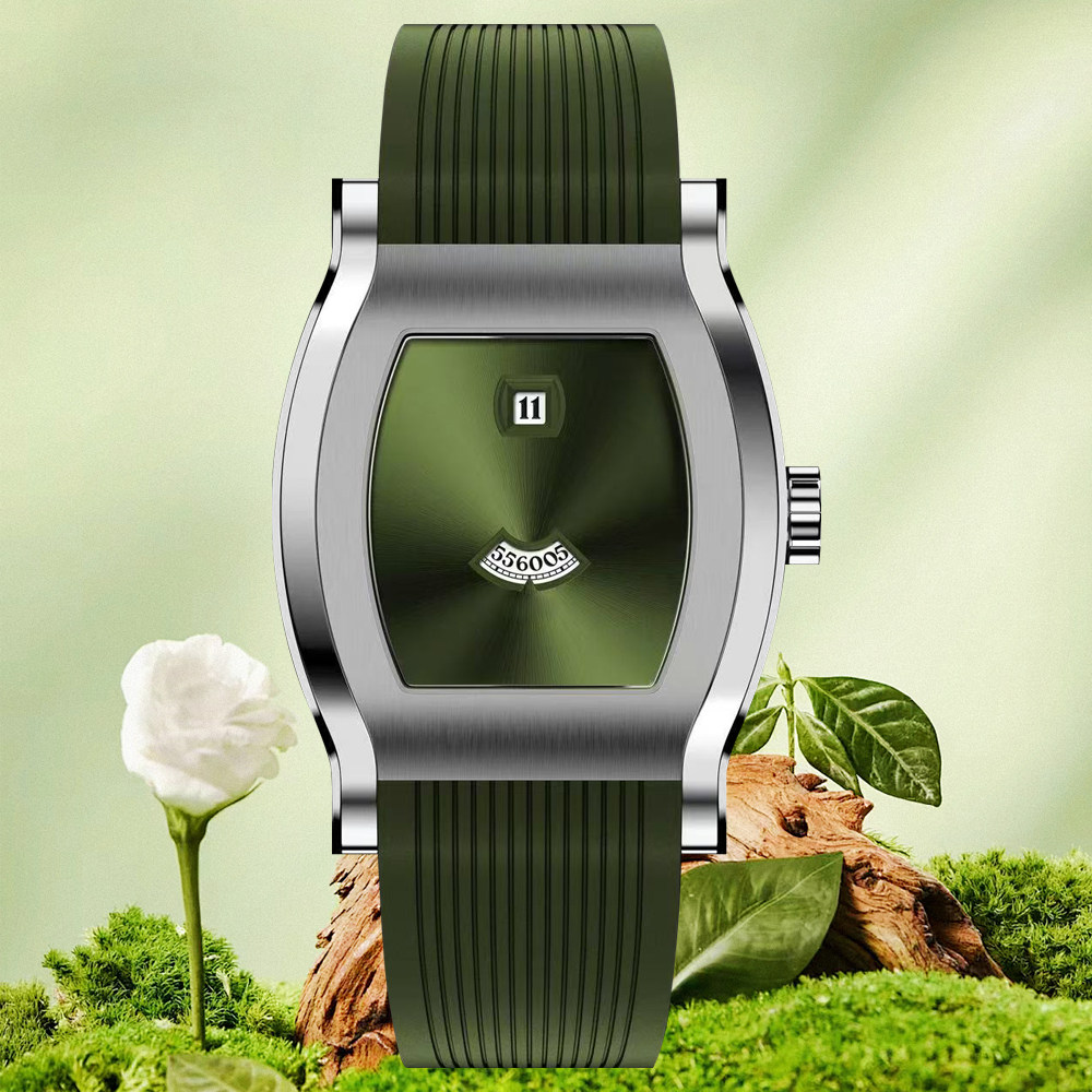 specht&sohne酒桶型手表数字海鸥机械跳时机芯高端奢华无表针男表