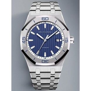 specht&sohne手表男士八角形农家橡树机械表高端大气精钢夜光防水