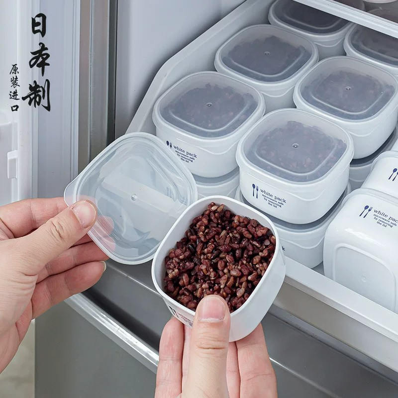 日本糙米饭分装保鲜盒杂粮饭一周减肥减脂餐定量小饭盒冷冻可微波
