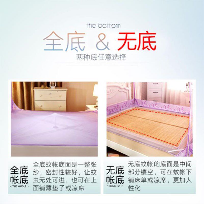 拼接床蚊帐一体式加大宽家用大人宝宝遮光儿童床防摔子母蒙古包2m