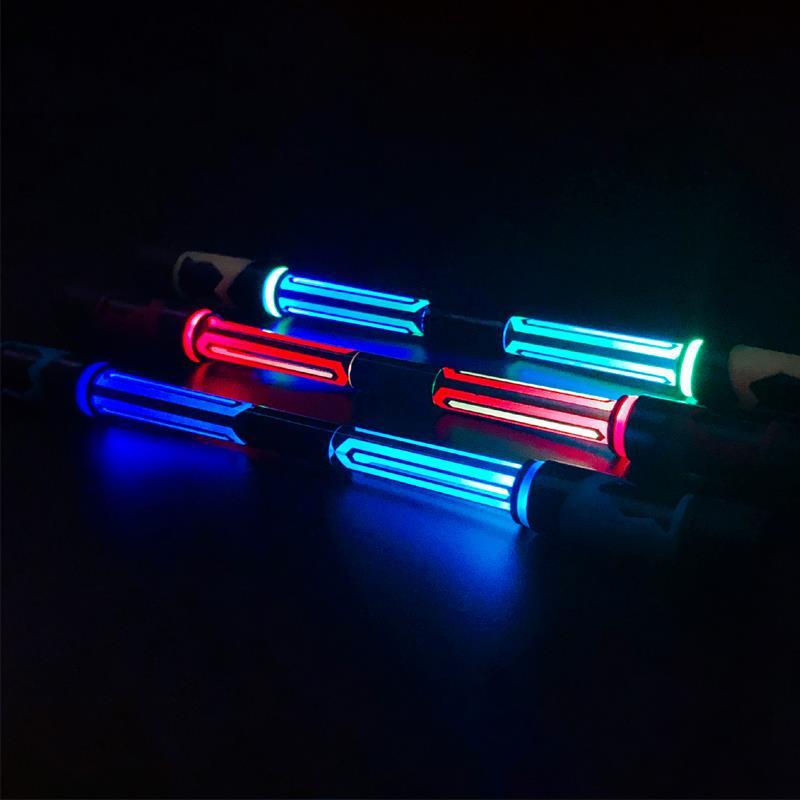指舞转笔转转笔发光笔带led灯比赛用新款初学者转笔红色闪光.