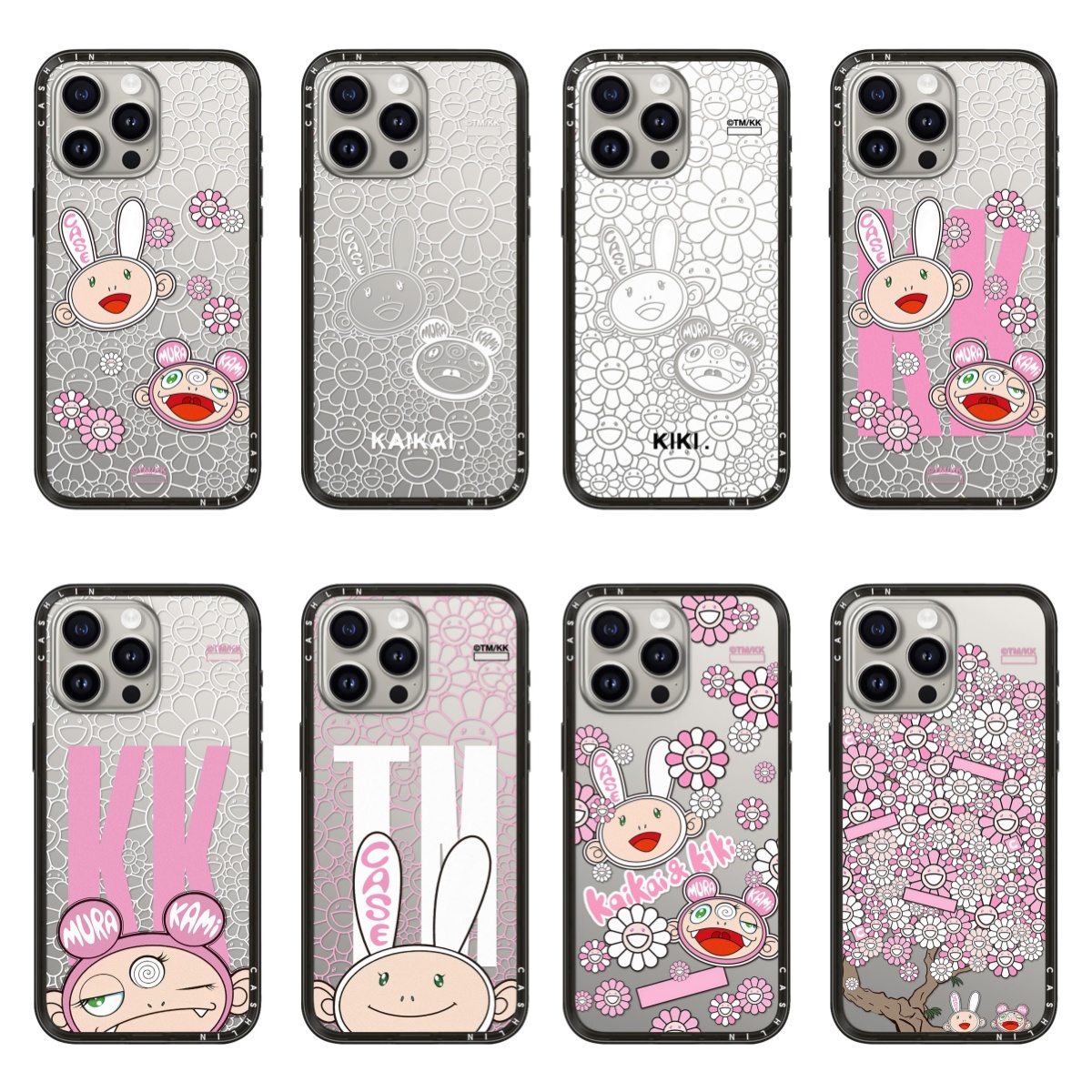 CASETI联名村上隆MR.DOB第二弹KAIKAI和KIKI新壳体适用16Pro手机壳iPhone15ProMax苹果14Pro明星13防摔保护