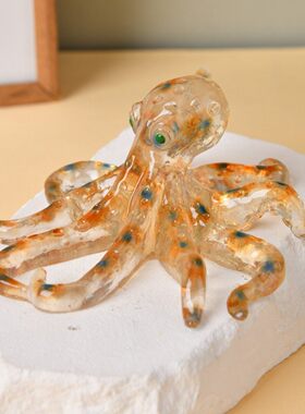 跨境八爪鱼树脂工艺品seacreaturefigurine雕像树脂摆件
