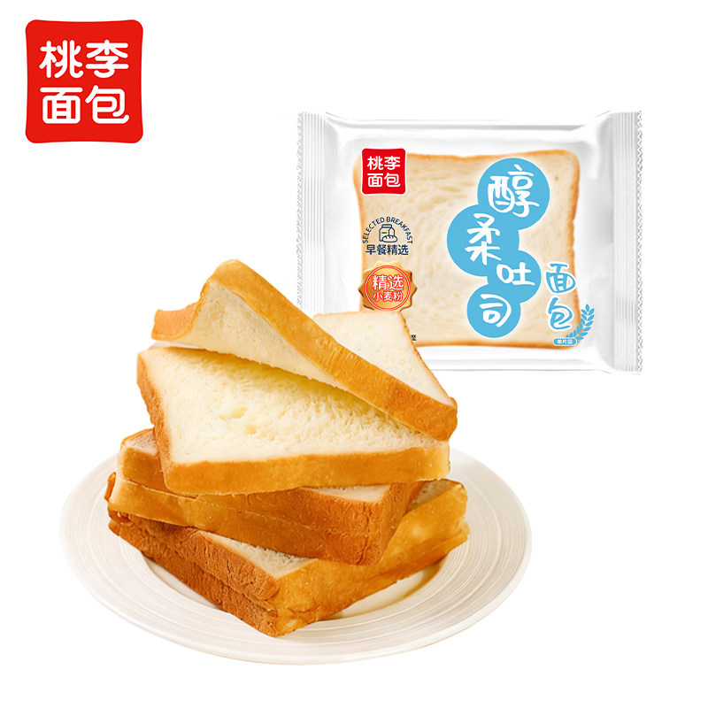 桃李新品醇柔吐司面包早餐速食三明治面包片学生早餐休闲零食图片