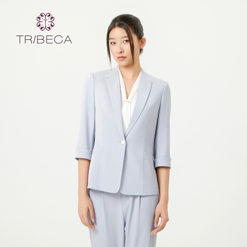 翠贝卡职业休闲七分袖西服