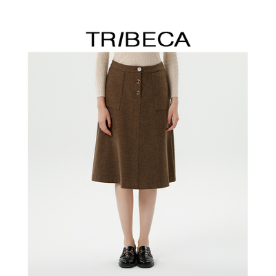 TRIBECA翠贝卡中长款半身裙
