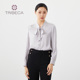 女飘带长袖 商场同款 纯色衬衣 新款 TRIBECA翠贝卡秋季