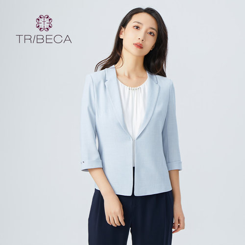 翠贝卡休闲七分袖小西服