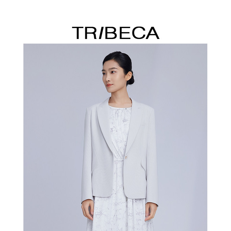 翠贝卡2025年春季通勤西服外套
