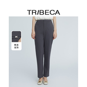 装 TRIBECA翠贝卡2025年春季 修身 通勤干练直筒西服裤 新款 商场同款