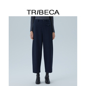 TRIBECA翠贝卡2025秋新款 休闲高腰香蕉库百搭女长裤 商场同款 时尚