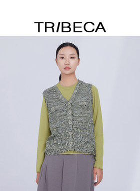 TRIBECA翠贝卡小香风马甲
