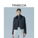 TRIBECA翠贝卡秋冬商场新款 通勤百搭皮毛宽松复古夹克外套女W077