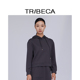 TRIBECA翠贝卡2024秋冬商场同款 套头连帽衫 新款 套头纯色休闲长袖