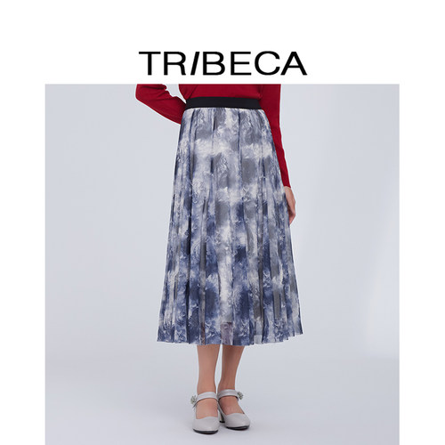 TRIBECA翠贝卡中长款休闲半身裙