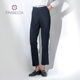 TRIBECA翠贝卡商场同款 秋高腰直筒百搭九分裤 女