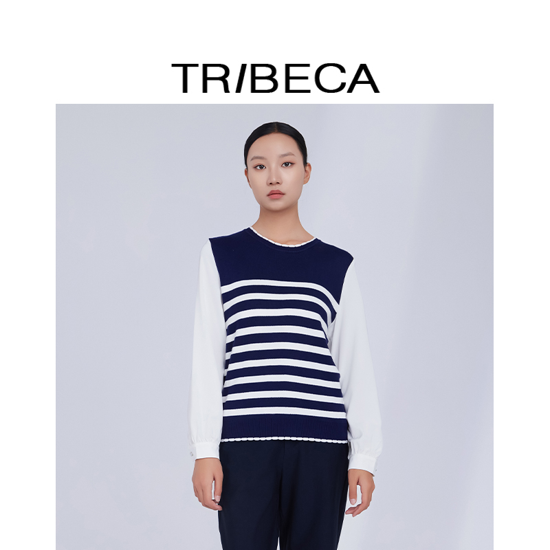 TRIBECA翠贝卡圆领针织衫