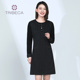 TRIBECA翠贝卡春秋商场同款 女士格子修身 气质连衣裙