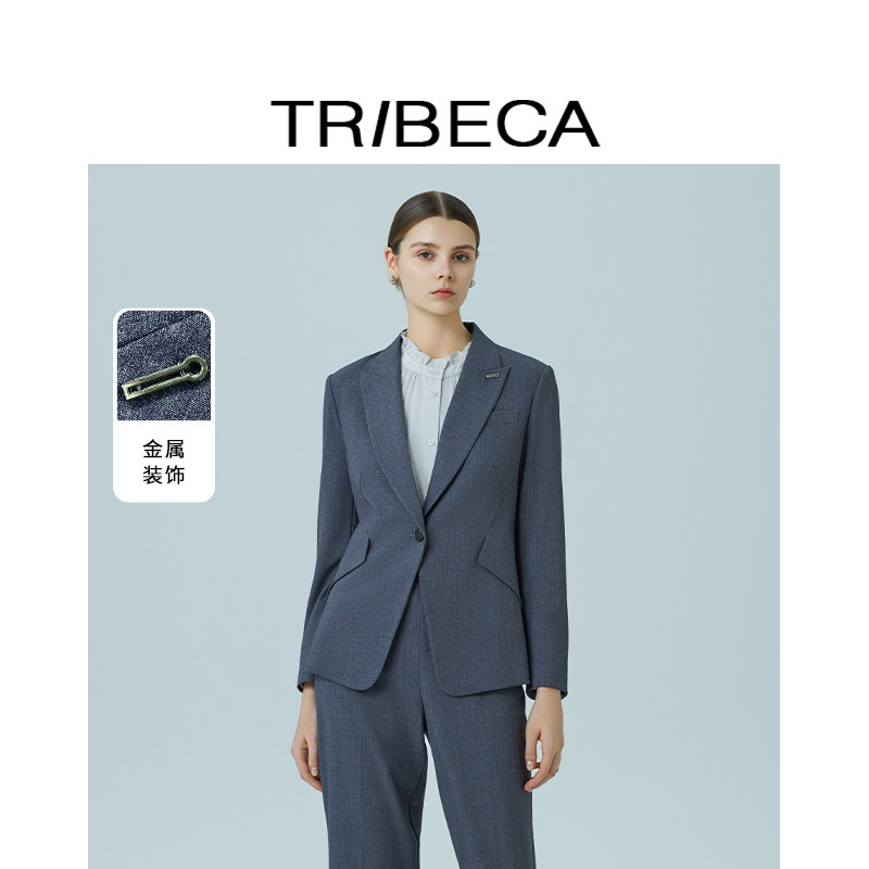 TRIBECA翠贝卡2025秋新款商场同款气质职场长袖外套女通勤西装