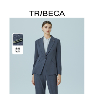 外套女通勤西装 气质职场长袖 商场同款 TRIBECA翠贝卡2025秋新款