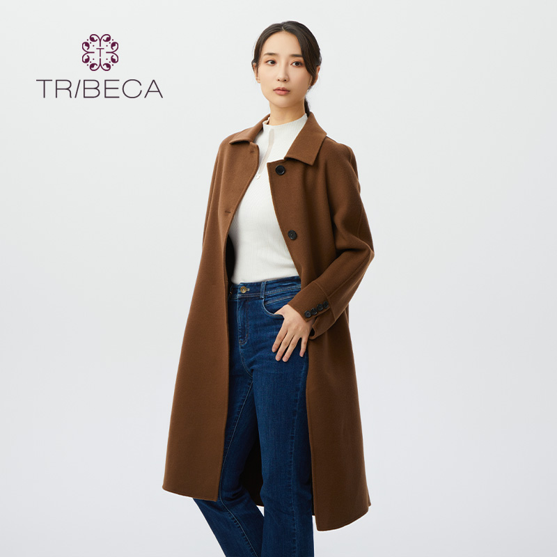 TRIBECA/翠贝卡中长款毛呢大衣