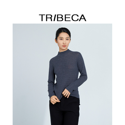 翠贝卡半高领套头针织衫