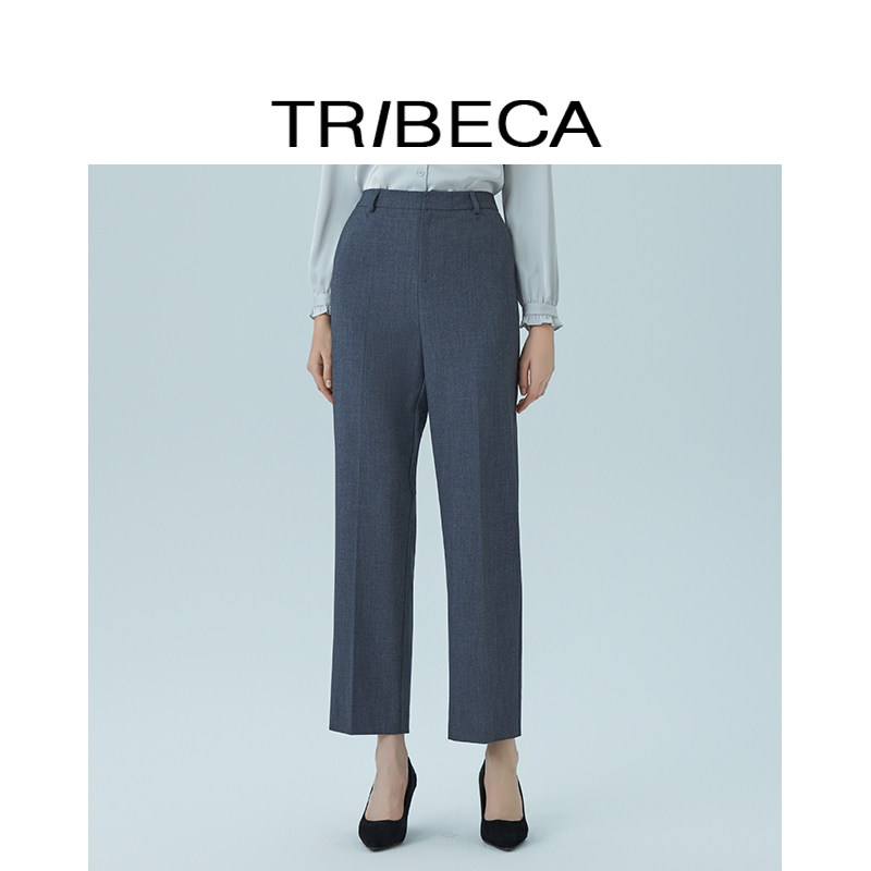 TRIBECA翠贝卡2025秋新款商场同款职业轻商务直筒长裤西装裤女