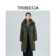 兔毛领收腰长款 TRIBECA翠贝卡2025冬新款 商场同款 羽绒服外套女