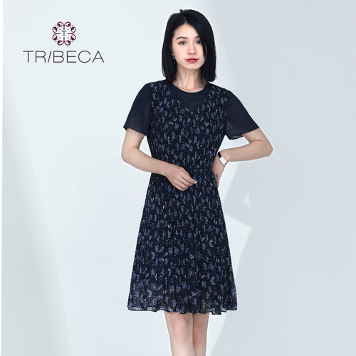 TRIBECA翠贝卡雪纺连衣裙