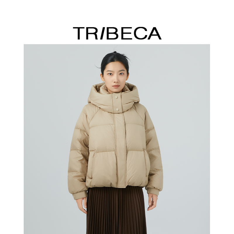 短款羽绒服翠贝卡休闲连帽