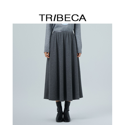 翠贝卡气质显瘦松紧腰半身裙