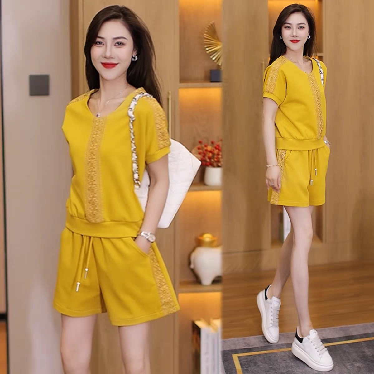 时尚休闲套装女夏季新款洋气显瘦