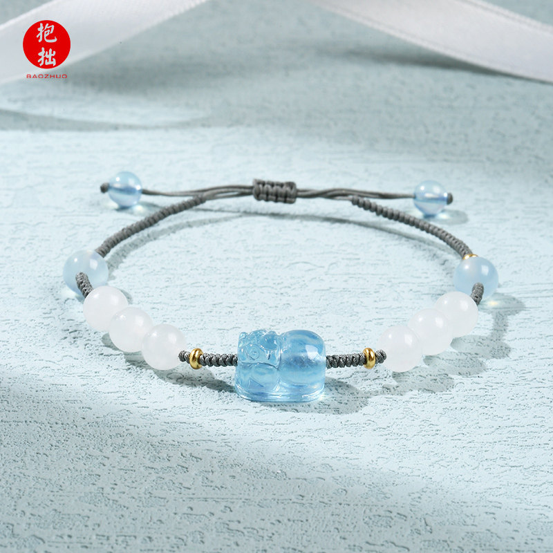 Run Blue brave troops Nephrite  Bracelet natural Highland Gem Bracelets Hand rope Jewelry birthday giftin the Accessories/Fashion Jewelry, Bracelets  category - from Buy2taobao.com to provide professional Taobao agent buy service