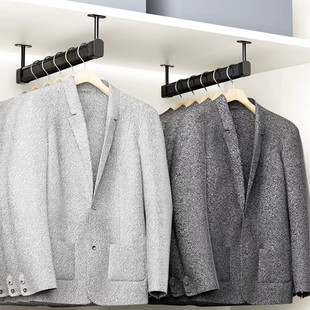 浅衣柜顶装挂衣杆吊柜衣通柜子纵向衣杆窄衣柜挂杆橱柜内竖装吊杆