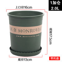 Eco-friendly resin plastic flowerpots, gallon flowerpots, creative circular garden balcony, extra-large POTS for growing vegetables and flowers thumbnail 2
