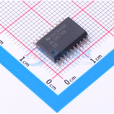 SN74ALS574BDW SOIC-20-300mil 全新原装 TI(德州仪器)