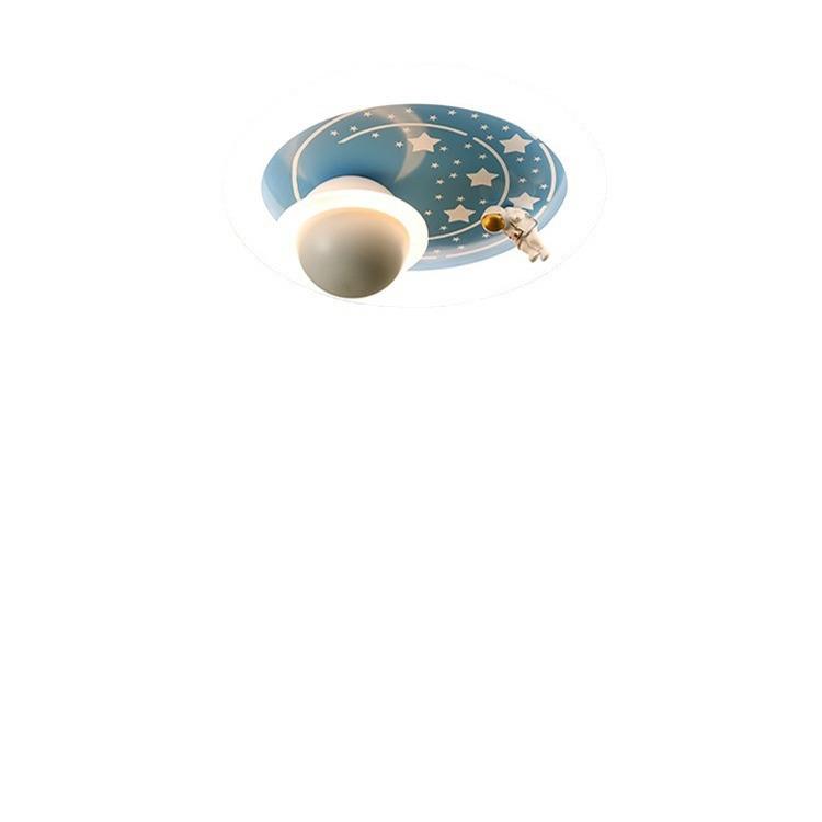 星球太空人儿童房灯卧室灯卡通护眼吸顶灯男孩女孩宝宝小孩房间灯