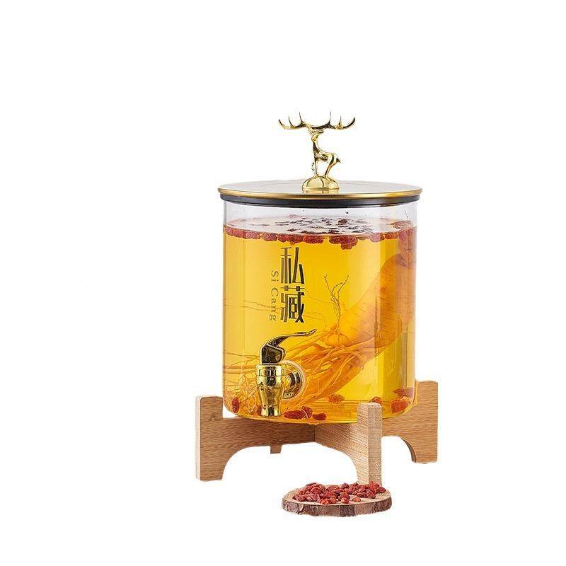 高硼硅玻璃桶泡酒带龙头冷水柠壶果高硼硅罐汁罐可乐冷瓶水桶檬饮,厨房/烹饪用具,密封罐,淘宝优惠券,粉丝福利购,淘宝优惠卷