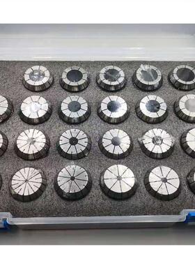 雕刻机头夹头套装E8R32数铣控ER11ER2床铣刀弹簧ER夹套装支套