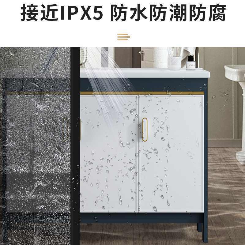 阳台洗手盆柜组合落地式立柱台盆卫生间洗脸盆一体洗手台超窄