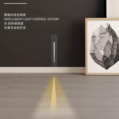 86型暗藏地脚灯酒店过道感应墙角灯楼梯嵌入式踢脚灯台阶梯步灯