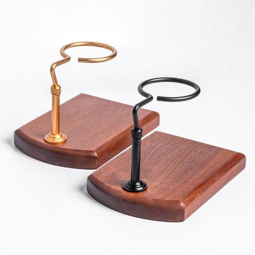 手冲咖啡架户外手冲壶咖啡滤杯架套装复古实木底座咖啡手冲支架