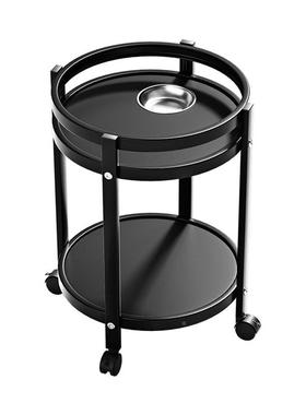 麻将机茶几双层棋室缸SG-13131茶水架麻将桌烟边圆几茶水桌轻牌奢