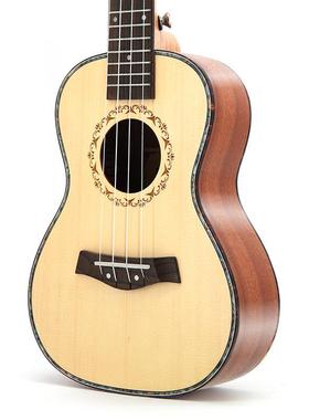 23寸英丽格曼丽杉木单云板尤克里里ukulele乌克小吉他/CSO厂家直