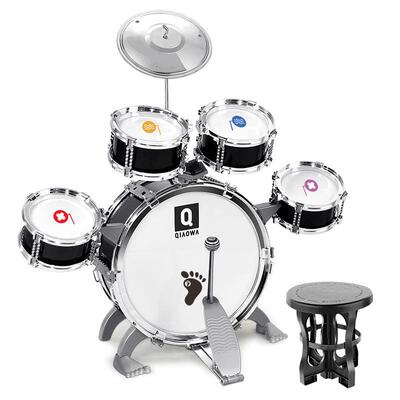 架鼓儿童初学者宝宝功TEZ能多敲打鼓乐器男孩爵士鼓-玩子具女孩1