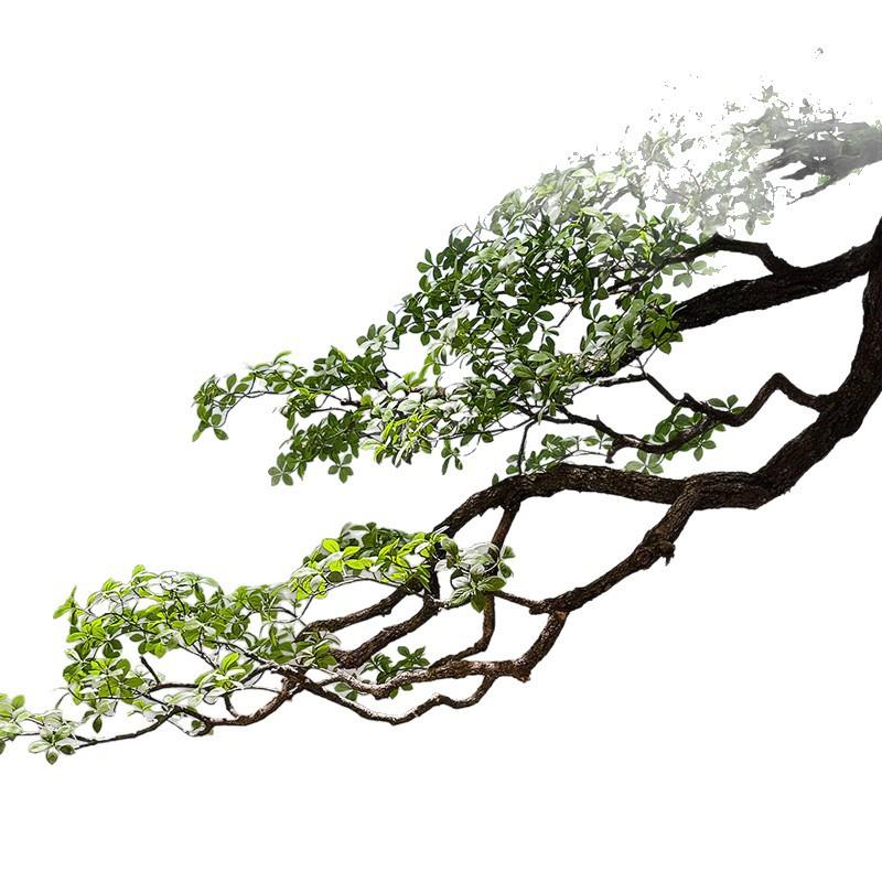 仿真精品倒挂海岛春花绿植造景室内橱窗植物景观装饰树悬挂花艺