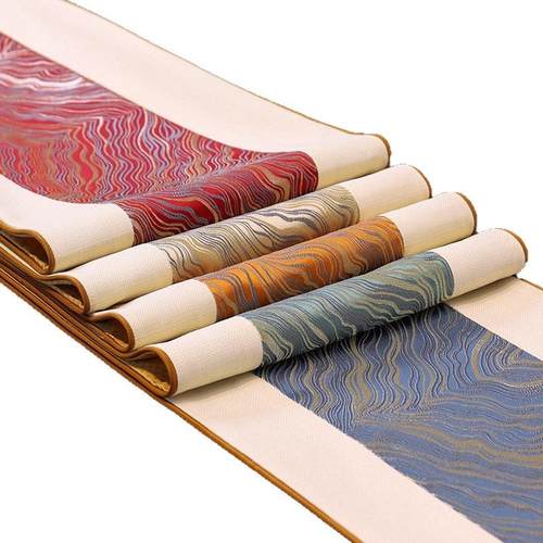 厂家新中式禅意桌旗桌布餐桌美式茶台茶几茶席茶旗茶桌垫