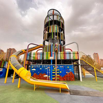 非标无动力游乐设备定制不锈钢滑梯园林房地产室外儿童游乐设施